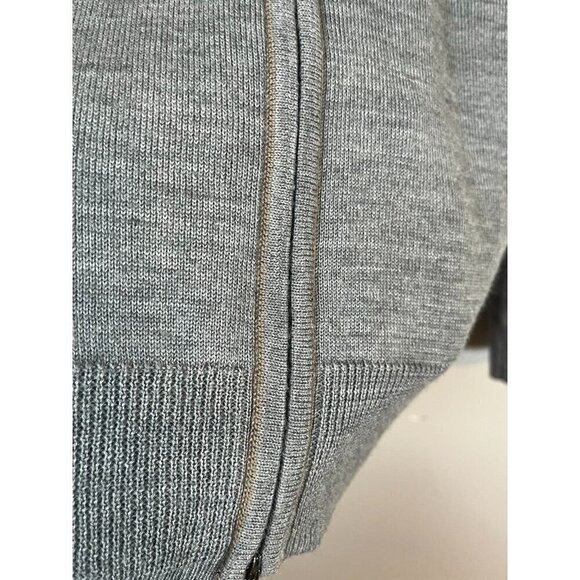 Joseph Bank Sweater Men XL Gray Cardigan Wool Neutral Minimalist Preppy Office - Picture 4 of 11